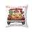 May Love & Joy Come to You, Red Pickup with Puppies Christmas Faux Suede Square Pillow