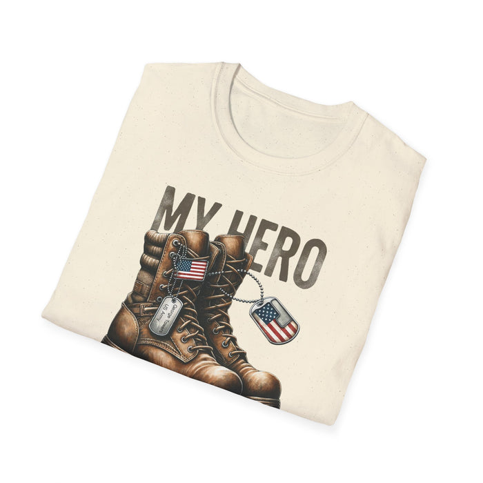 My Hero Wears Combat Boots Personalized T-shirt, Military Pride Custom Tee