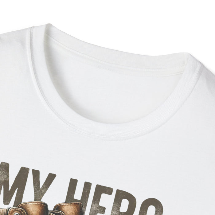 My Hero Wears Combat Boots Personalized T-shirt, Military Pride Custom Tee