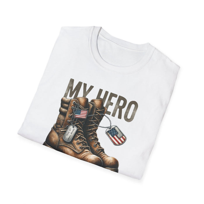 My Hero Wears Combat Boots Personalized T-shirt, Military Pride Custom Tee