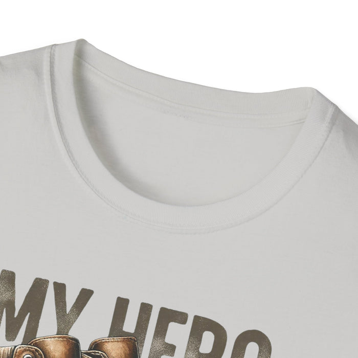 My Hero Wears Combat Boots Personalized T-shirt, Military Pride Custom Tee