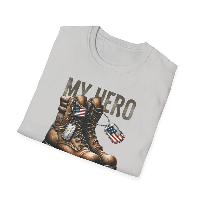 My Hero Wears Combat Boots Personalized T-shirt, Military Pride Custom Tee