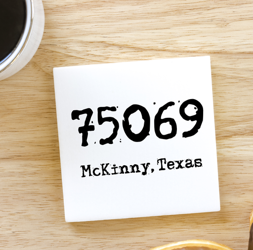 75069 McKinney TX Zip Code Ceramic Magnet