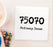 75070 Zipcode Drink Barware Marble Coaster