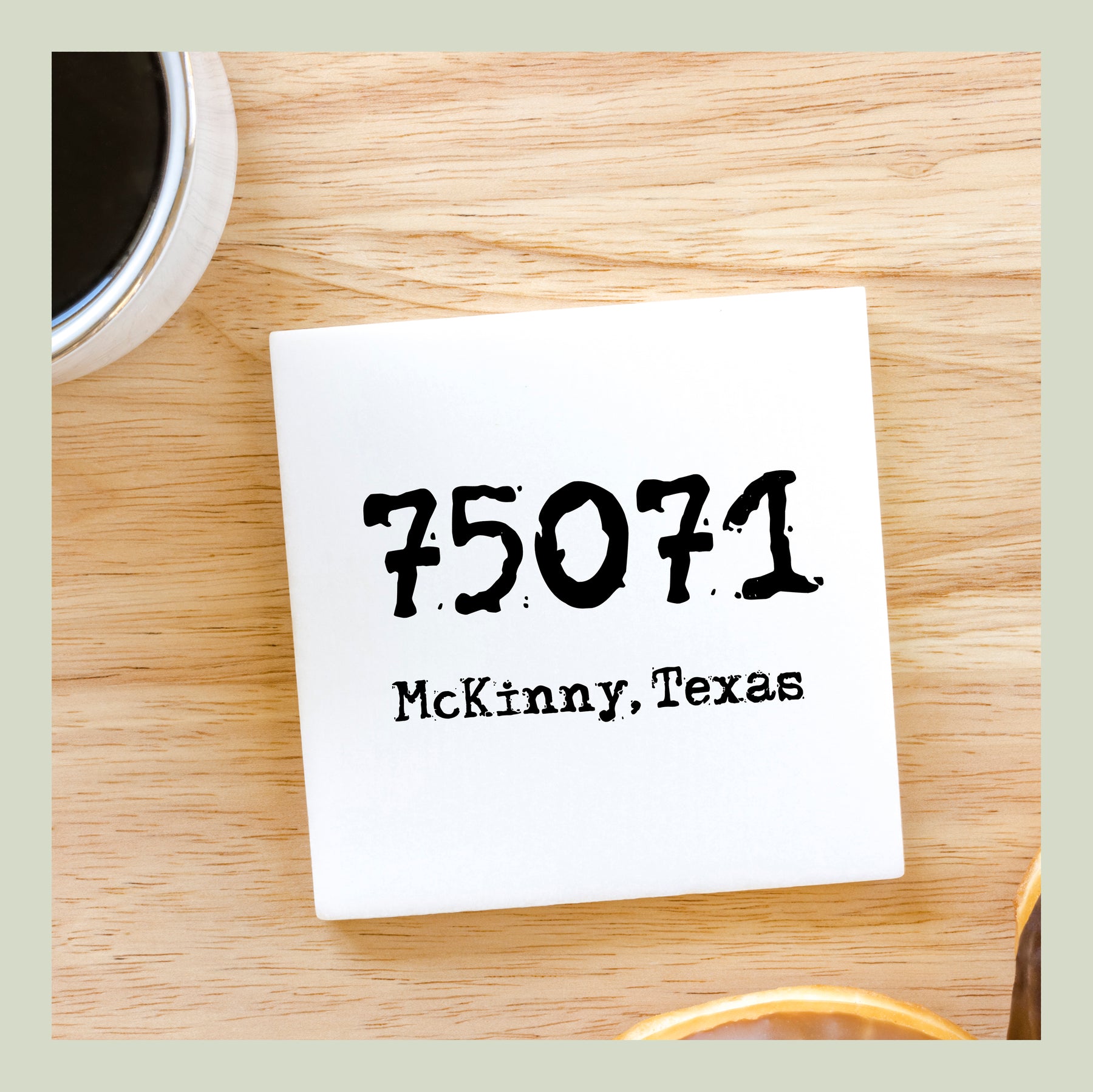 75071 McKinney TX Zip Code Ceramic Magnet