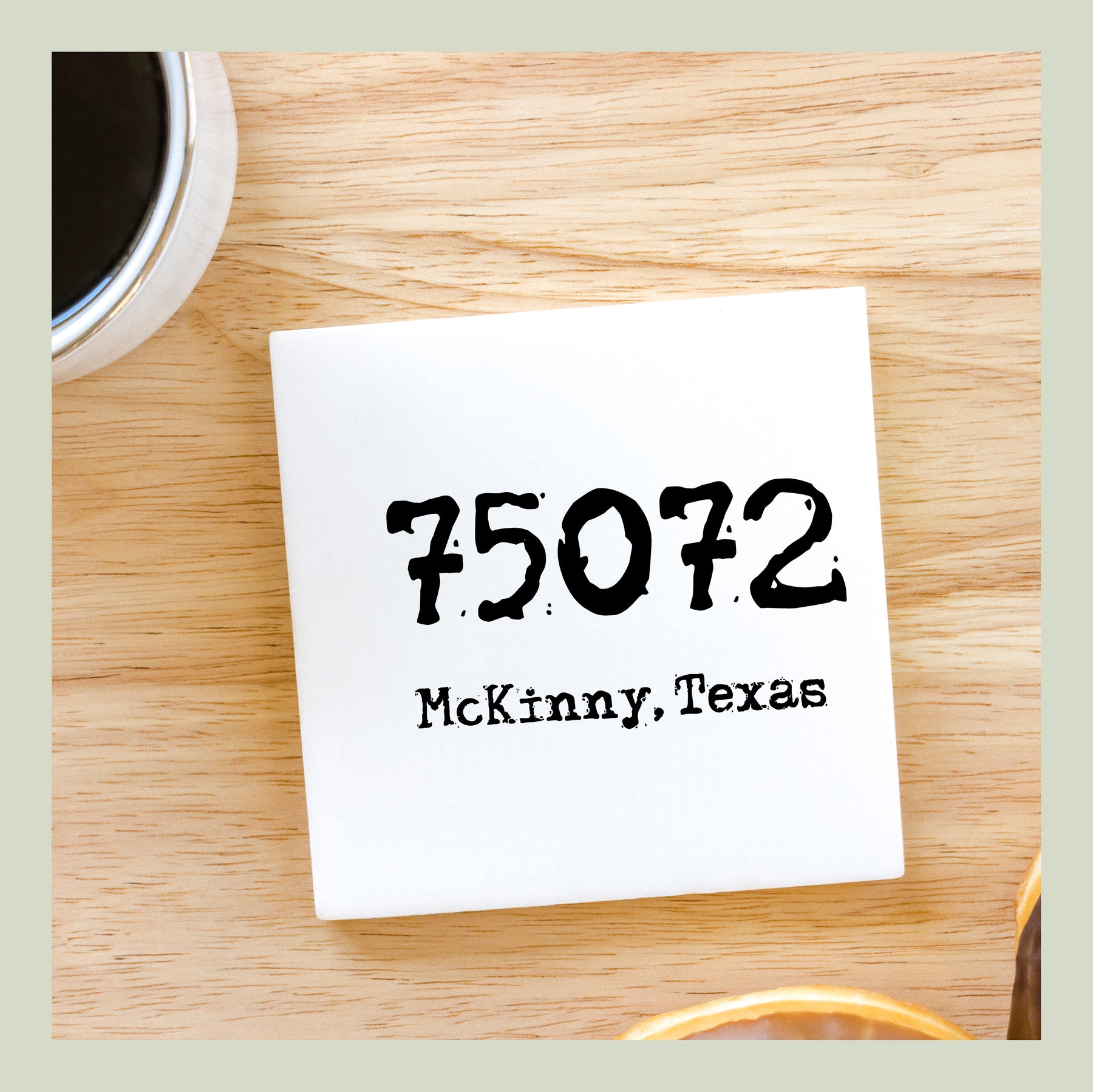 75072 McKinney TX Zip Code Ceramic Magnet
