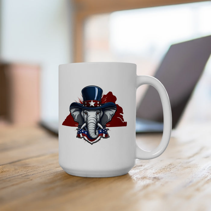 Virginia GOP Elephant Republican Coffee Mug (11oz, 15oz)