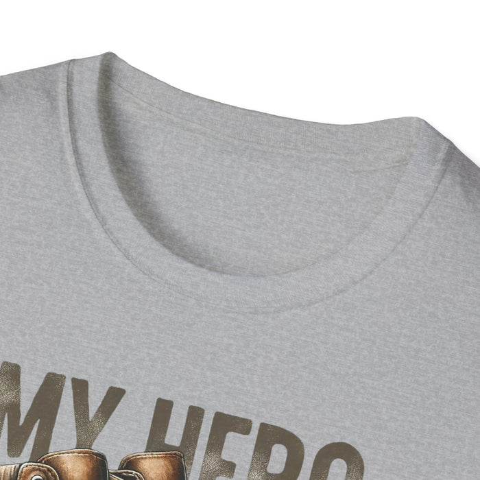 My Hero Wears Combat Boots Personalized T-shirt, Military Pride Custom Tee