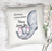 Always Remember I Love You Floral 20x20 Cotton Duck Pillow - Moss Rose Designs