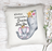 Always Remember Grandma Loves You Floral Pillow
