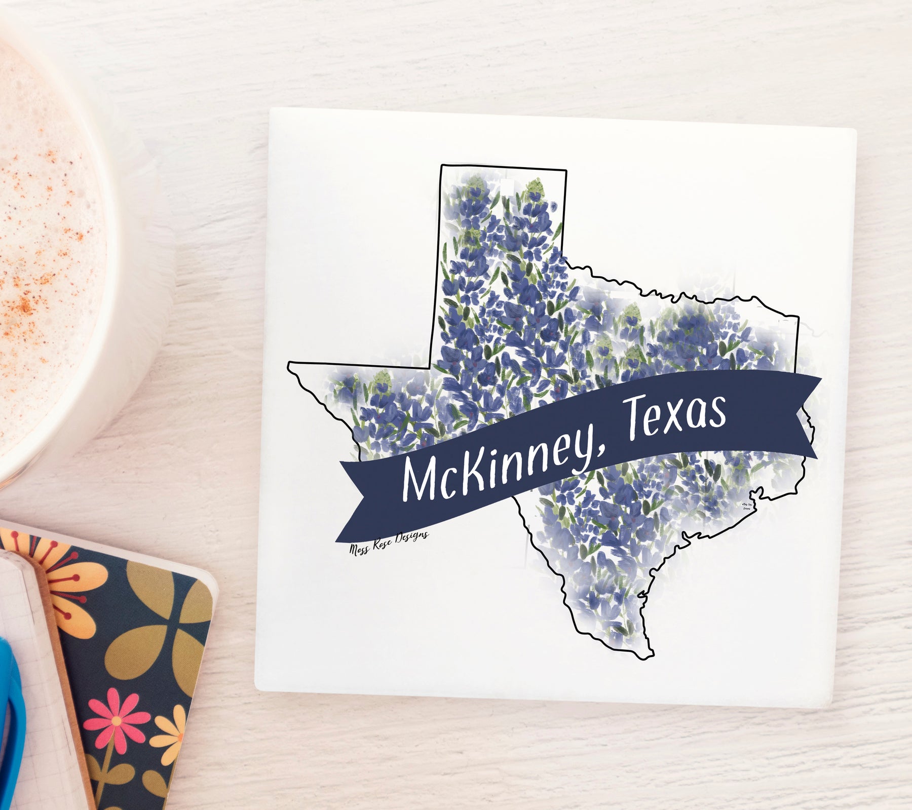 McKinney Texas  Bluebonnet Magnet