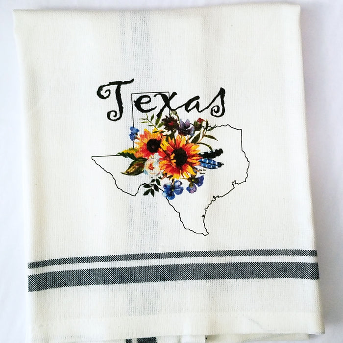 Texas Sunflower Kitchen Towel