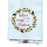 Believe in the Magic of Christmas Holly Garland Wreath Kitchen Towel
