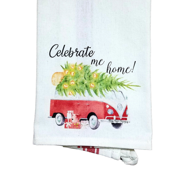Celebrate Me Home VW Van Kitchen Towel