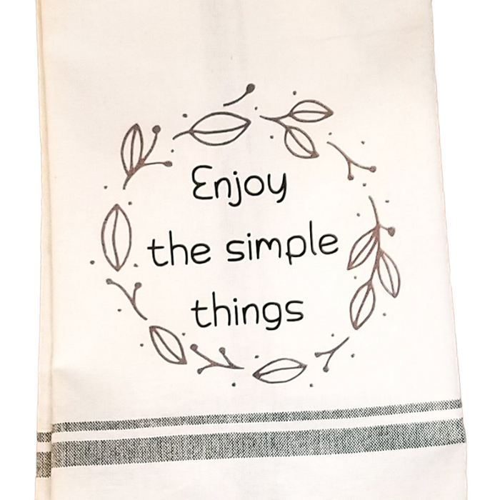 Enjoy the Simple Things Kitchen Towel