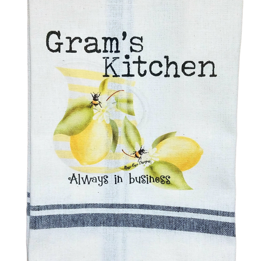 Gram's Kitchen Lemonade and Bees Kitchen Towel