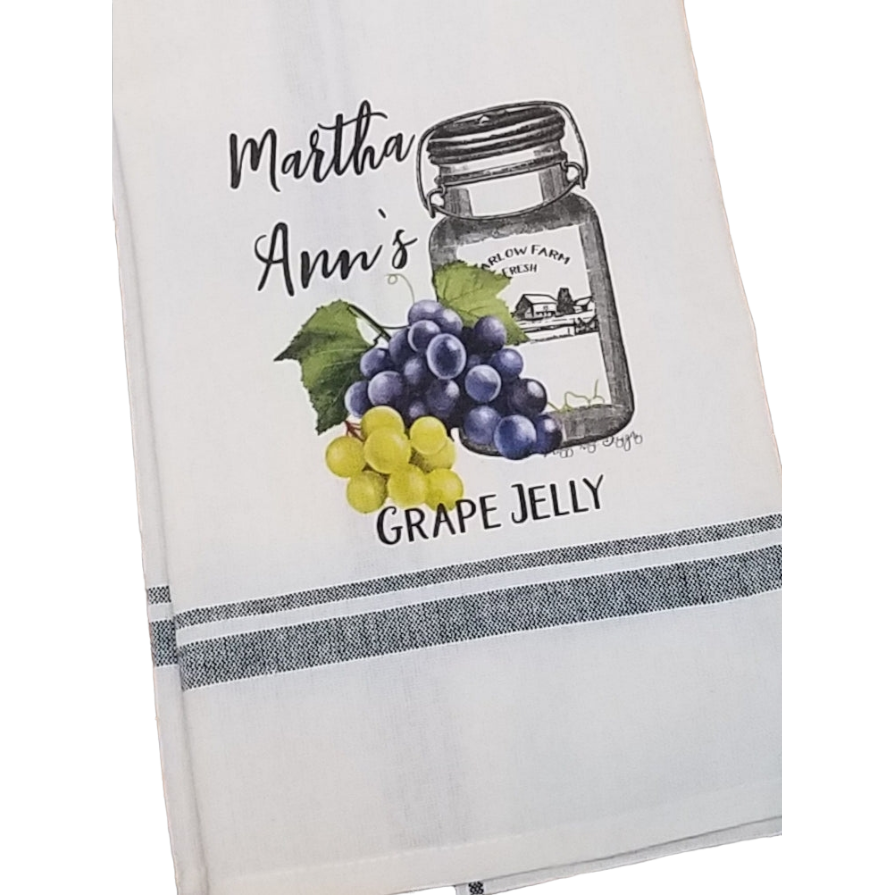 Martha Ann's Grape Jelly Kitchen Towel