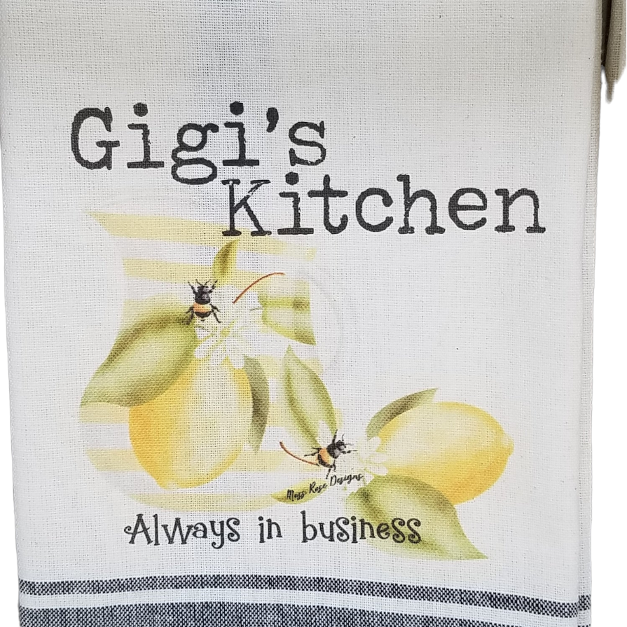 Gigi's Kitchen Lemonade and Bees Kitchen Towel