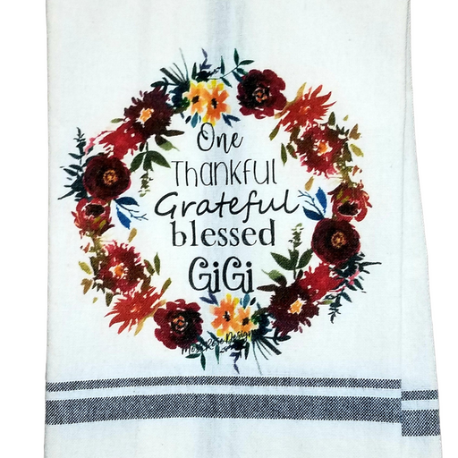 One Thankful Grateful Blessed Gigi Kitchen Towel