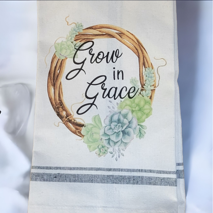 Grow In Grace Succulent Towel
